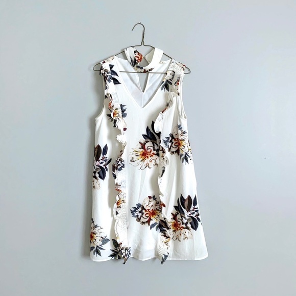 Entro White Floral Spring Dress - Picture 1 of 7